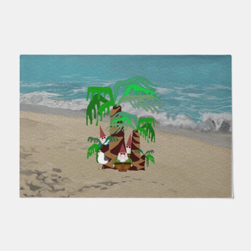 Beach Gnomes Large Doormat