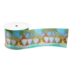 BEACH GNOMES SATIN RIBBON