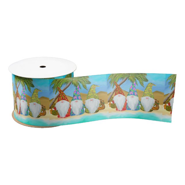 BEACH GNOMES      SATIN RIBBON (Spool)