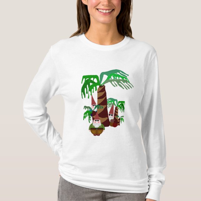 Beach Gnomes Women's Long Sleeve Tshirt (Front)