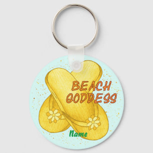 Beach Goddess  Keychain