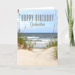 Beach Godmother Birthday Card