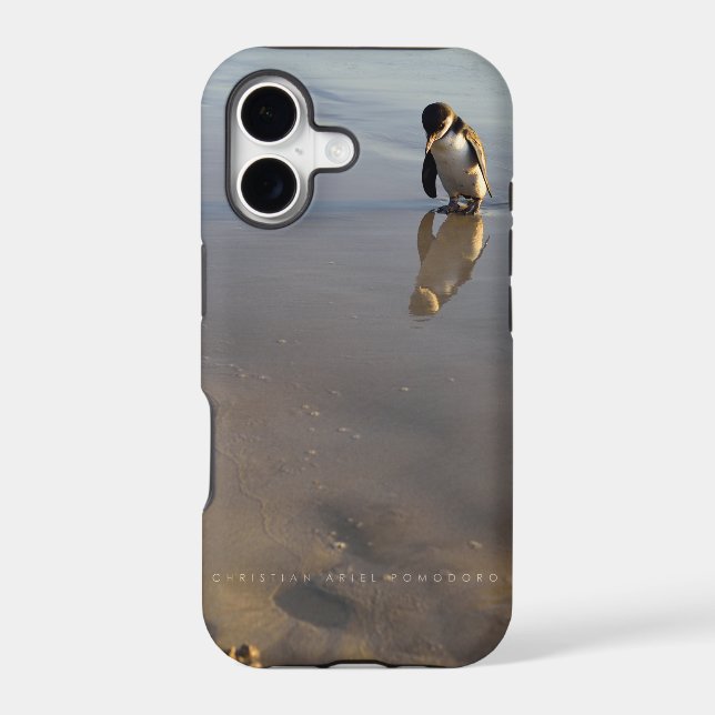 Beach Going Penguin Case-Mate iPhone Case (Back)
