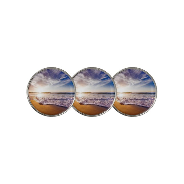 Beach Golf Ball Marker (3 Up)