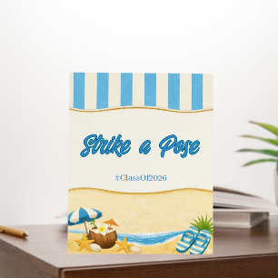 Beach Graduation 2026 Photo Booth Sign