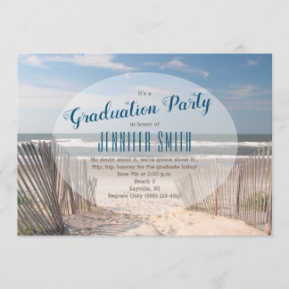 Beach Graduation Invitation