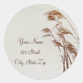 Beach Grass Address Sticker