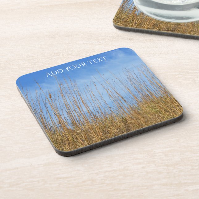 Beach Grass by Shirley Taylor Drink Coaster (Left Side)