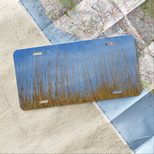 Beach Grass by Shirley Taylor License Plate