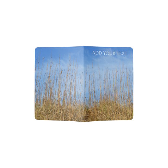 Beach Grass by Shirley Taylor Passport Holder (Opened)