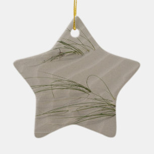 Beach Grass Ceramic Ornament