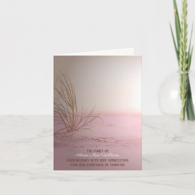 Beach Grass Sympathy Thank You (Front)