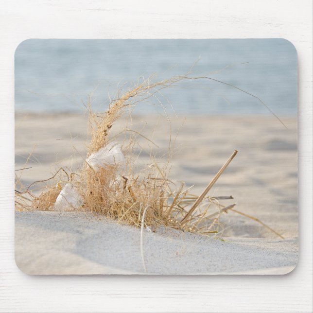 Beach Grass with feather Mouse Pad (Front)
