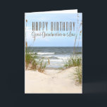 Beach Great-Grandmother-in-Law Birthday Card<br><div class="desc">Great-Grandmother-in-Law Beach</div>