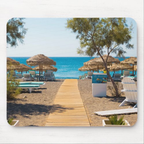 beach greece mouse pad