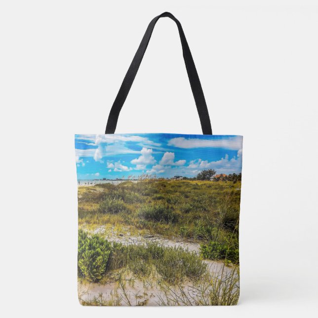 Beach Greens Tote Bag (Front)