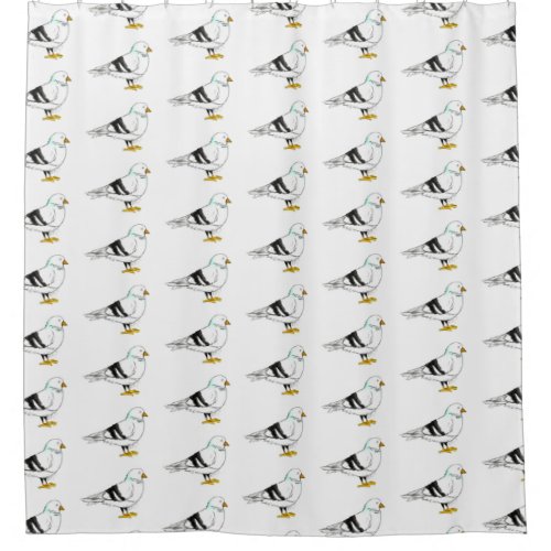 Beach Gull Seagull New York City Pigeon Bird Shower Curtain