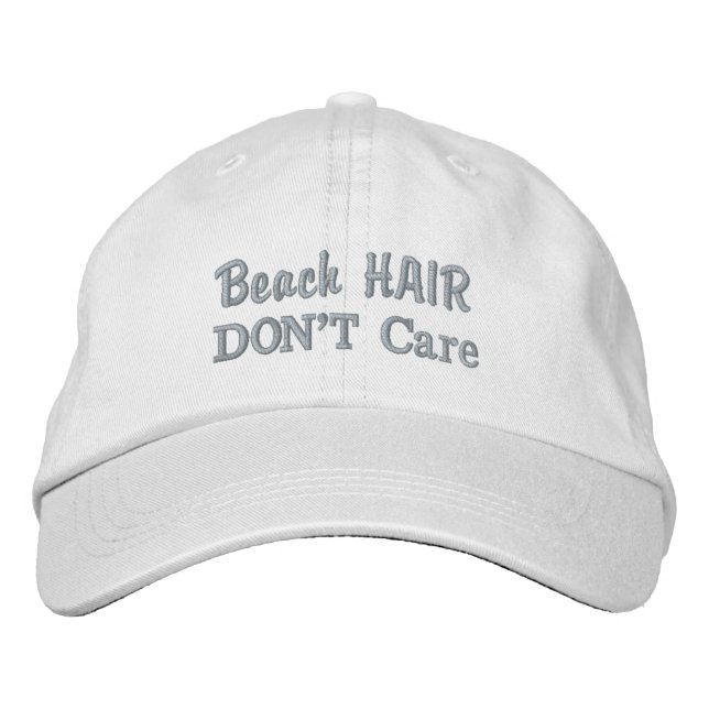 Beach Hair Don't Care baseball cap (Front)