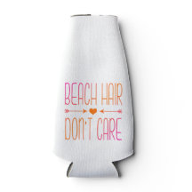 Beach Hair Don't Care | Orange and Pink