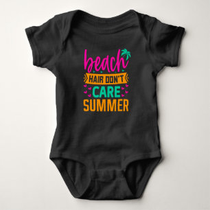 Beach Hair Don't Care Summer-54804 Baby Bodysuit