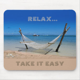 Beach Hammock (customizable) Mouse Pad