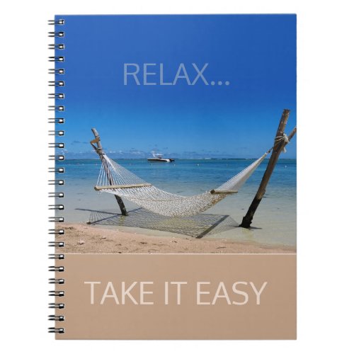 Beach Hammock customizable Notebook