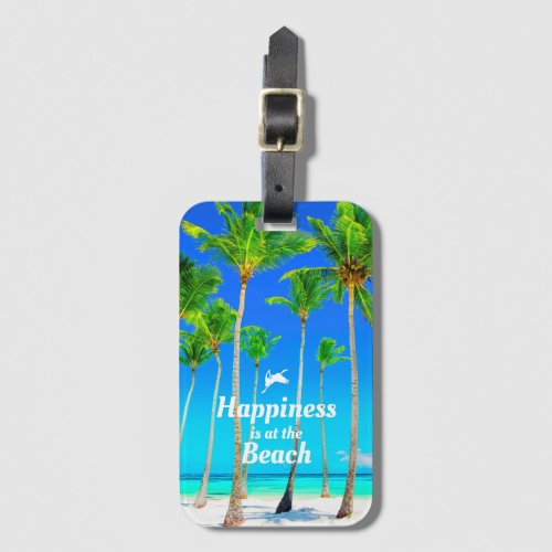 Beach Happiness Luggage Tag