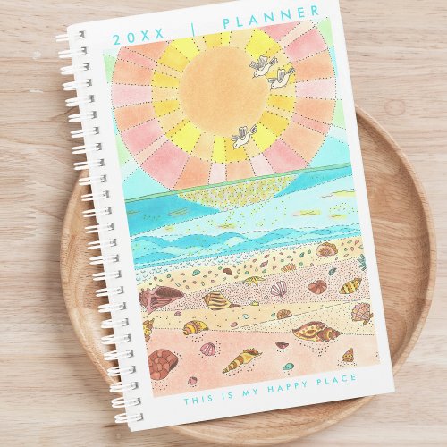 Beach Happy Place 2024 Planner