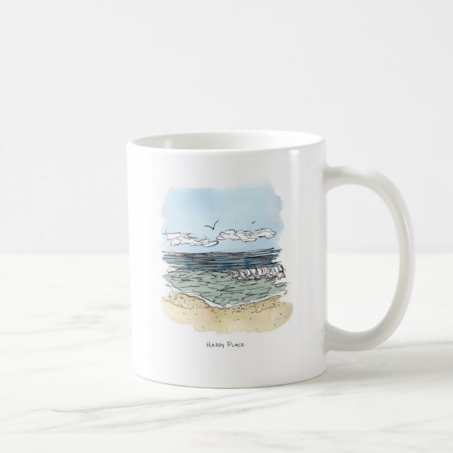 Beach Happy Place Mug (Right)