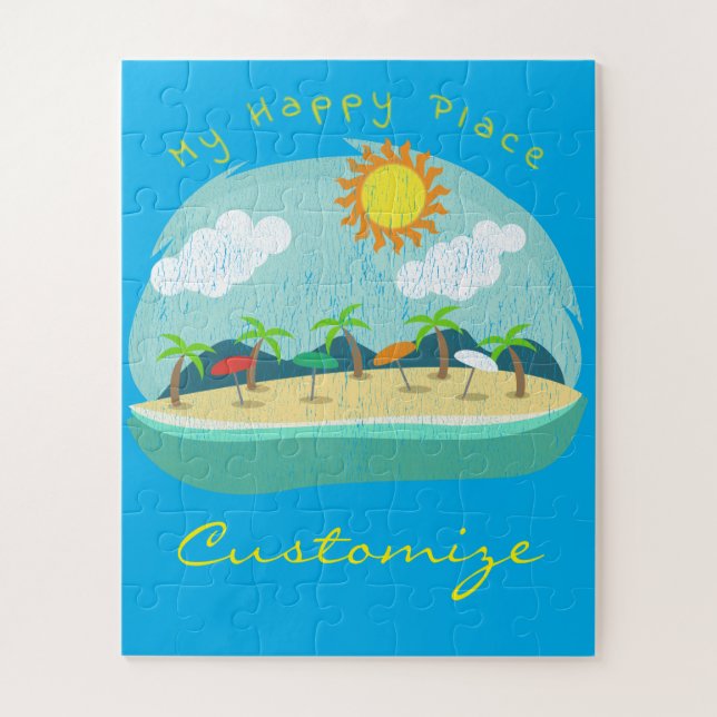 Beach Happy Place Thunder_Cove Jigsaw Puzzle (Vertical)