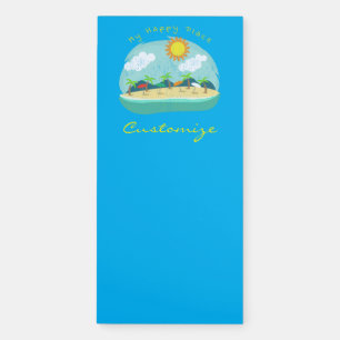 Beach Happy Place Thunder_Cove Magnetic Notepad