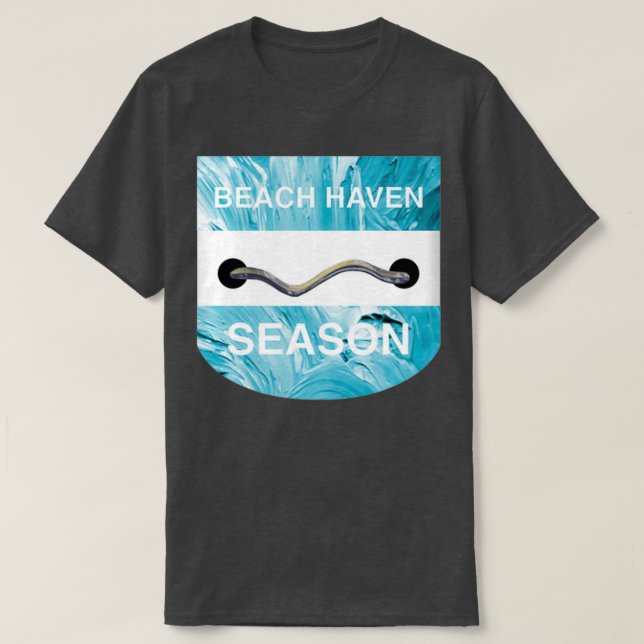 Beach Haven Beach Badge T-Shirt (Design Front)