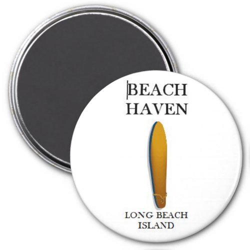Beach Haven Long Beach Island Custom Car Magnet 1