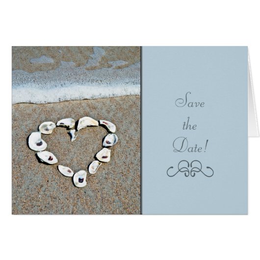 Beach Heart Cards (Front Horizontal)