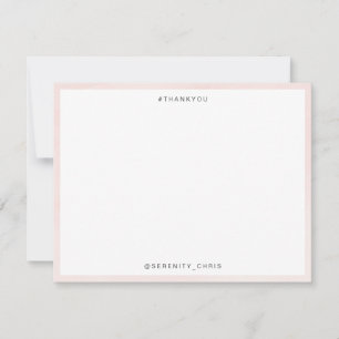 Beach hearts in the sand Personalized Stationery Note Card