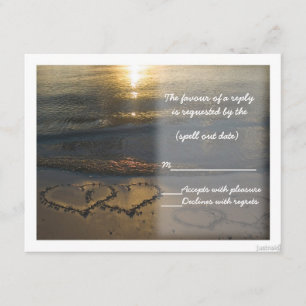 beach hearts sunrise rsvp