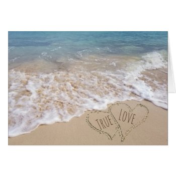 Beach Hearts Wedding Congratulations by dryfhout at Zazzle