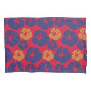 Beach Hibiscus Tropical Floral Pillow Case