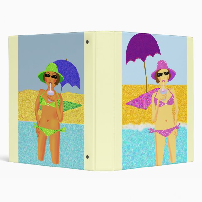 Beach holiday 3 ring binder (Background)