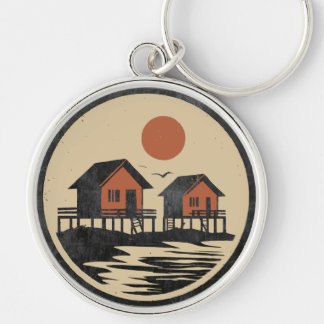 Beach Home Keychain – Vacation House Key ID Tag