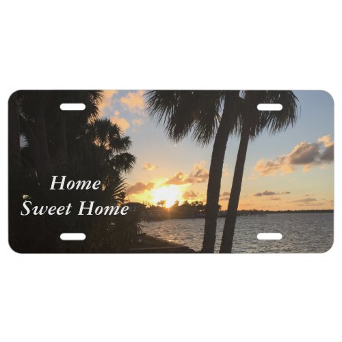 Beach Home License Plate