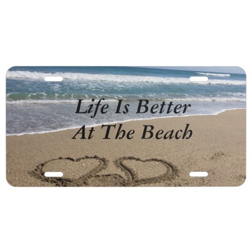 Beach Home License Plate