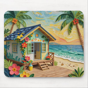 Beach Home Oceanic Coastal Art Mouse Pad