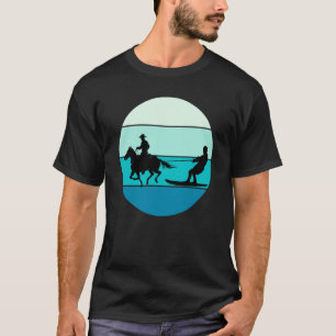 Beach Horse Surfing Equestrian Wakeboarding Water  T-Shirt