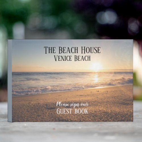 Beach Hotel Vacation House Welcome Guest Book
