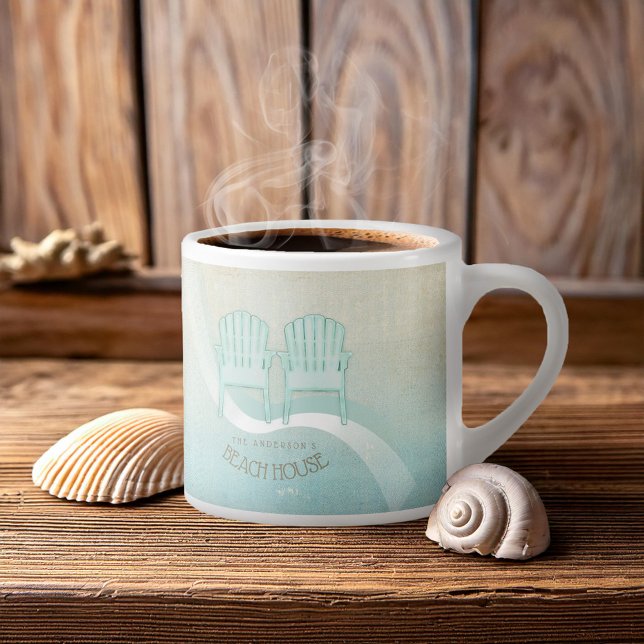 Beach House Adirondack Chairs Aqua Blue ID623 Espresso Cup (Creator Uploaded)