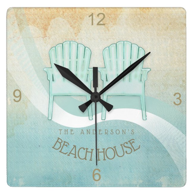 Beach House Adirondack Chairs Aqua Blue ID623