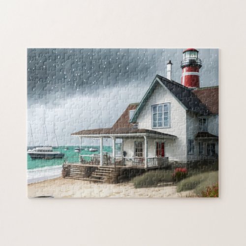 Beach House Art Photo Puzzles Internet Jigsaw Puzz