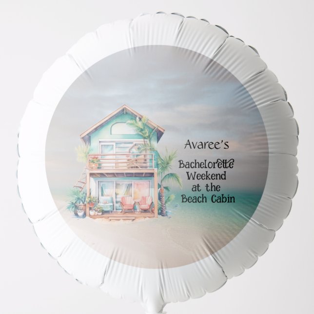 Beach House Bachelorette Party  Balloon (Front)