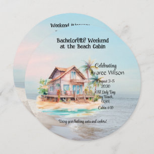 Beach House Bachelorette Party Invitation